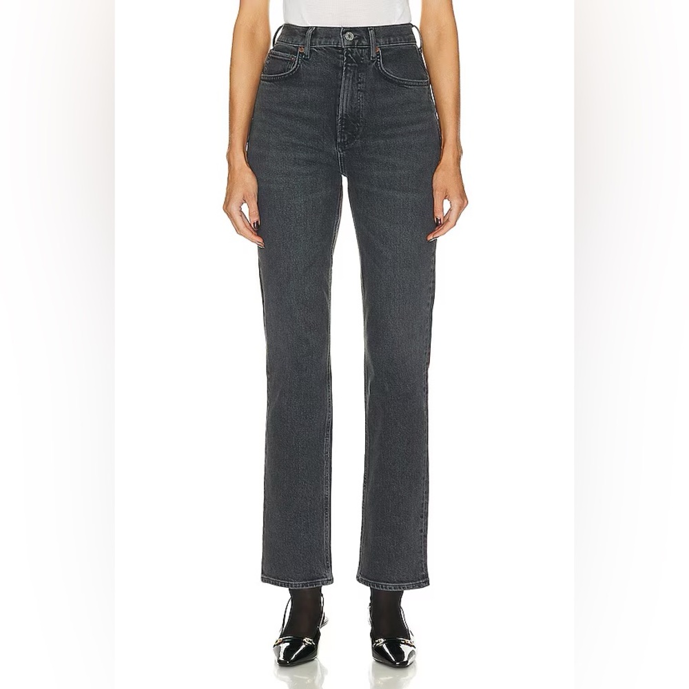 AGOLDE Riley High Rise Straight Crop